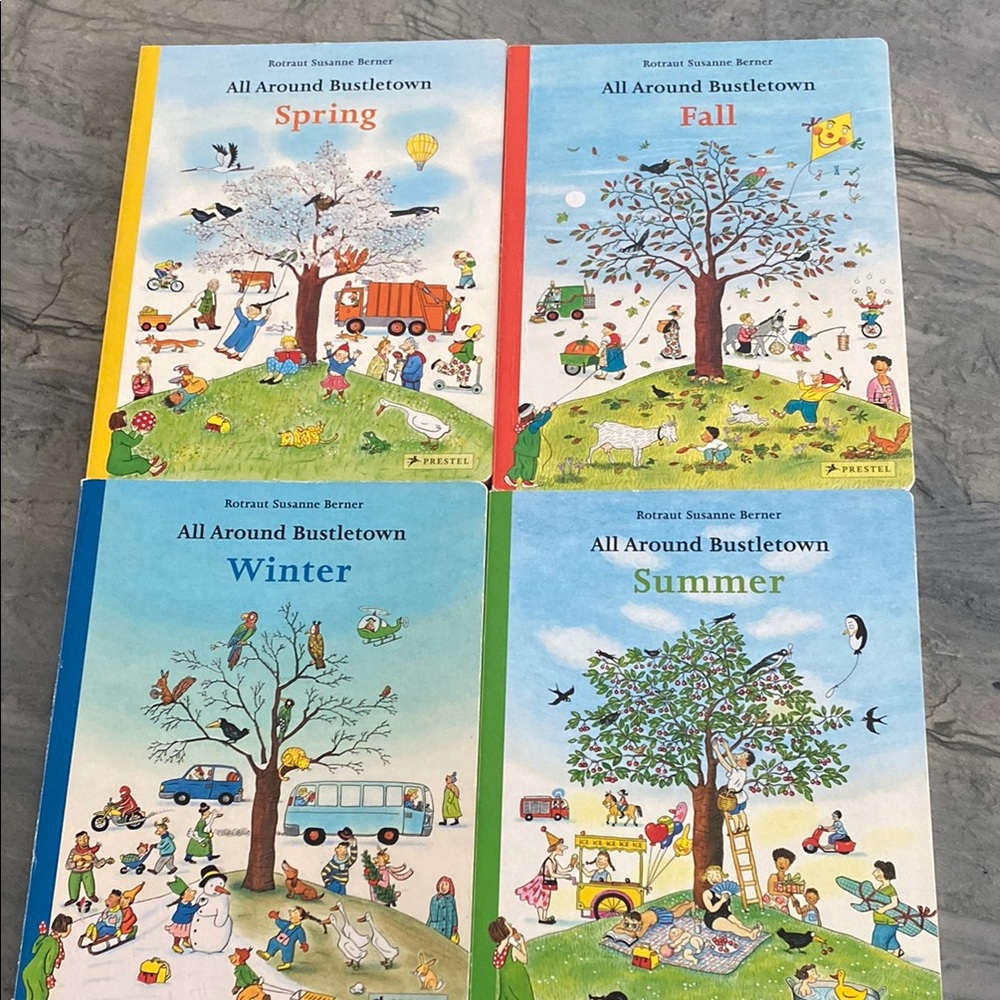 All Around Bustletown Book Set - Spring, Fall, Winter, Summer